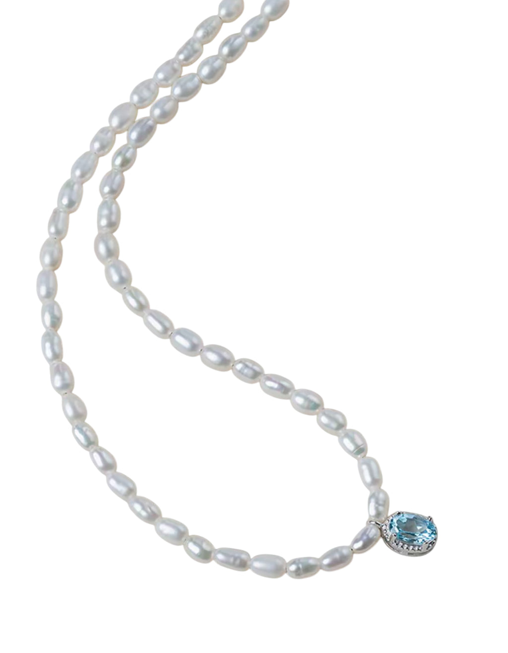 Moonlight Sea Ripple Pearl Necklace