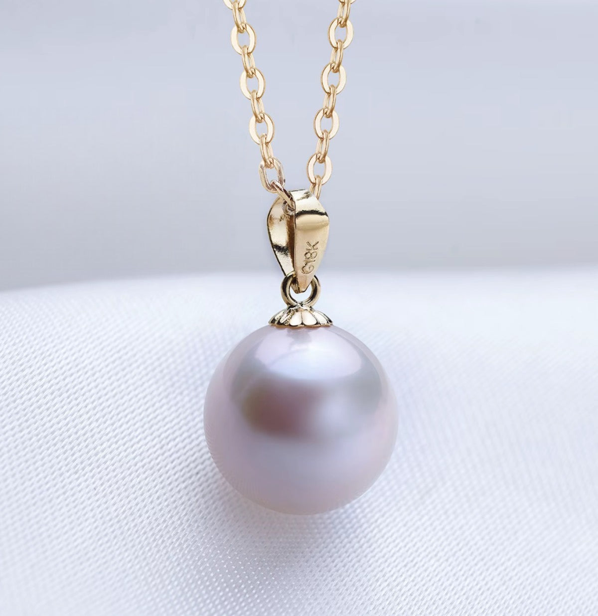 Sunlit Moon Pearl Pendant
