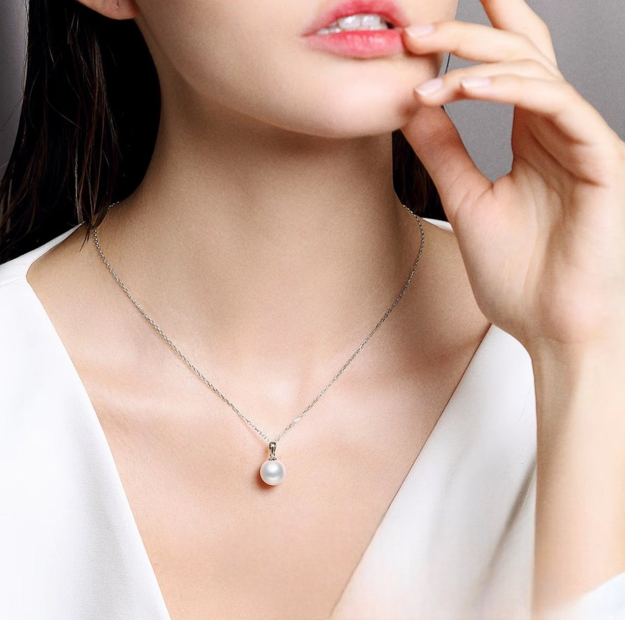 Sunlit Moon Pearl Pendant