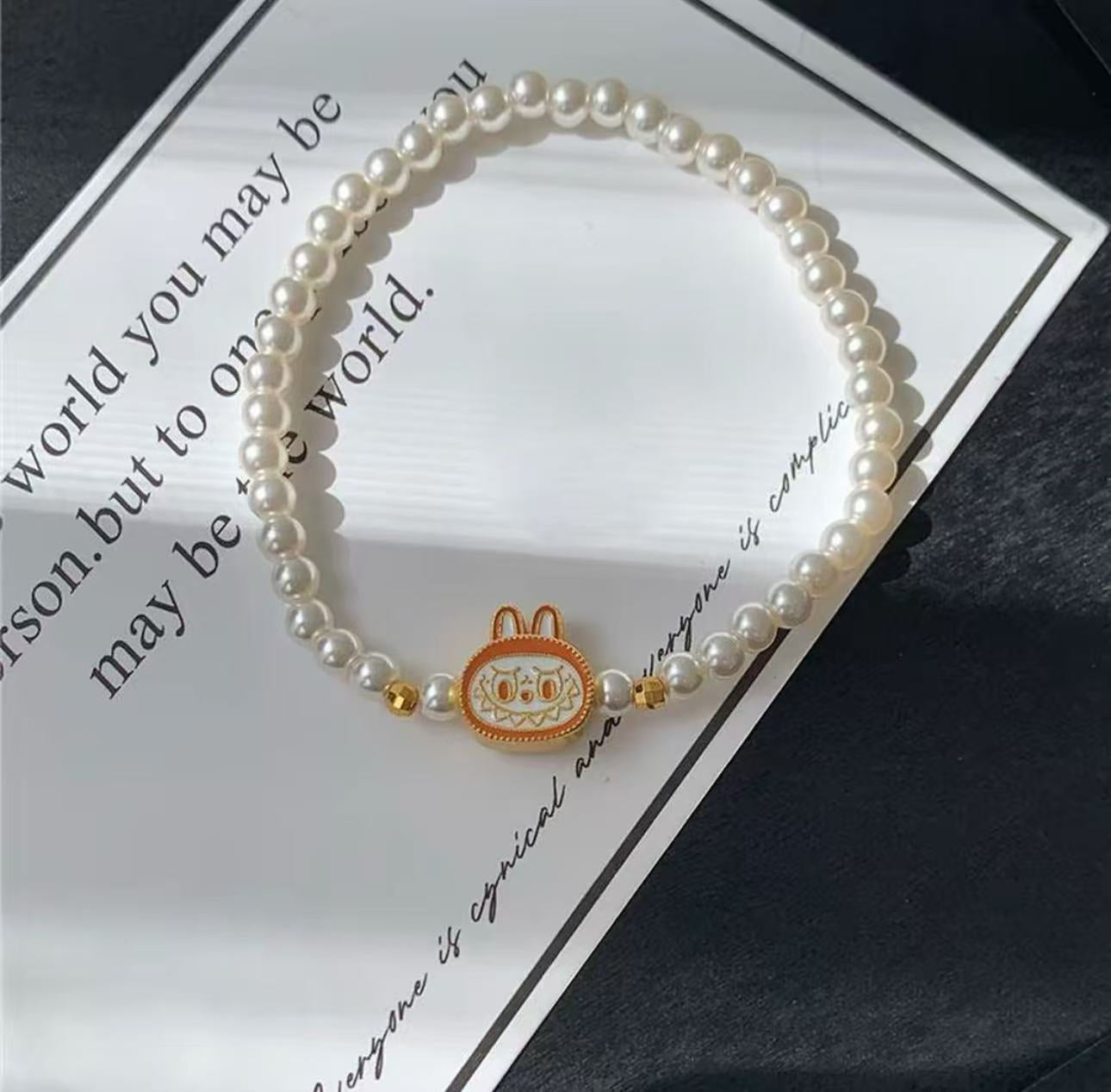 LABUBU Clementine Pearl Bracelet