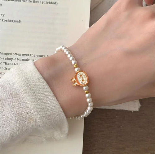 LABUBU Clementine Pearl Bracelet