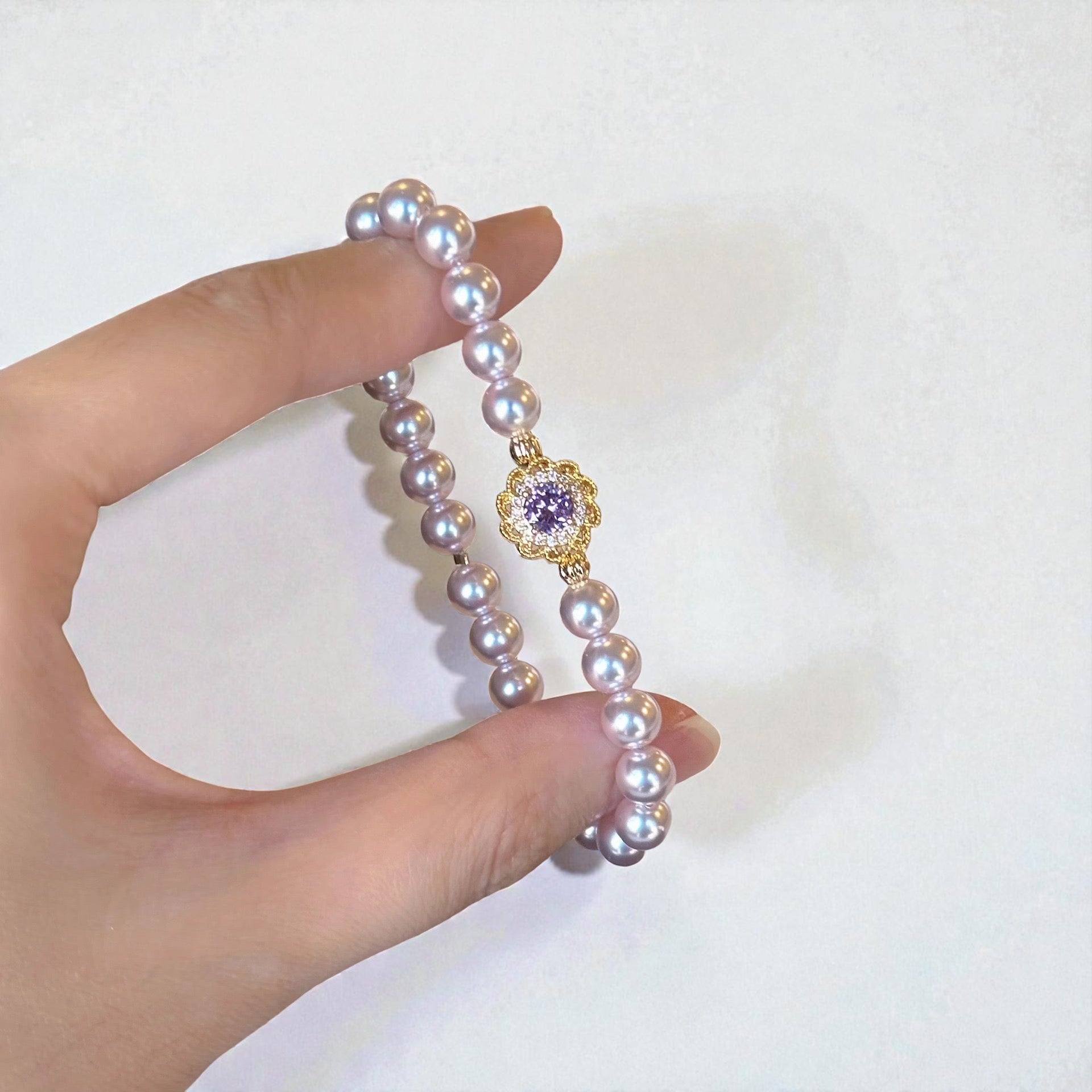 Monet Garden Bloom Pearl Bracelet