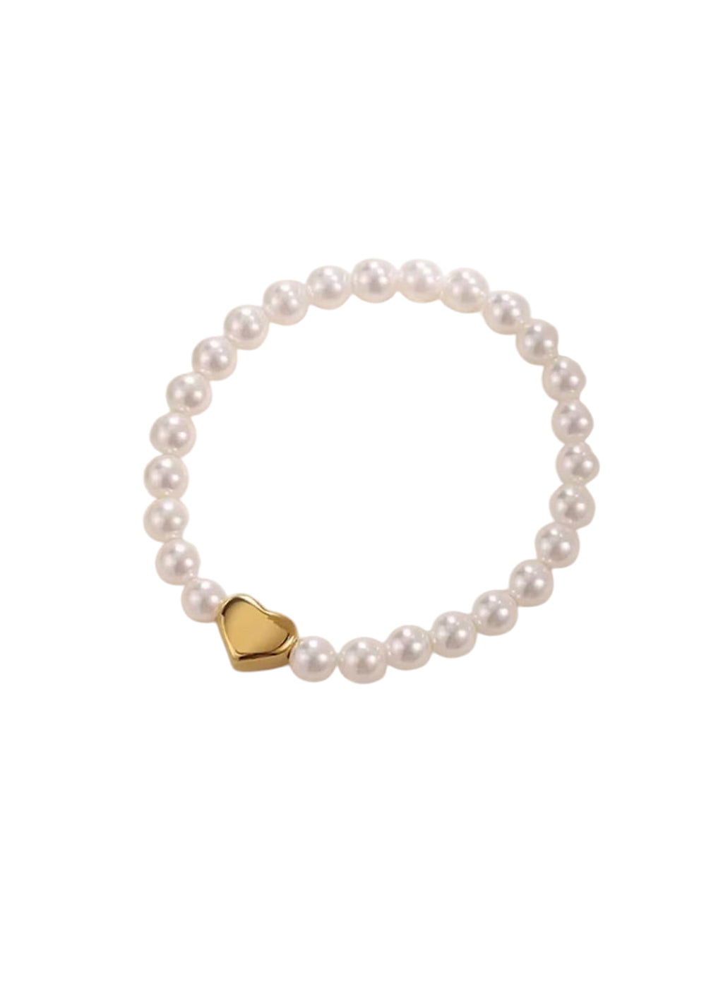 Auric Heart Pearl Bracelet