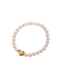 Auric Heart Pearl Bracelet